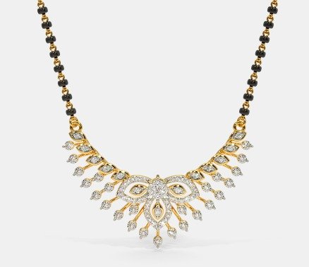 Floral Arc Diamond Necklace